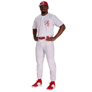 CLOSER pin stripe baseball pant - White Navy Pin - Youth - Medium