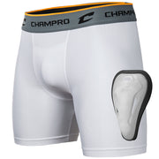 Compression Boxer Short w/Cup - White - Adult - Medium
