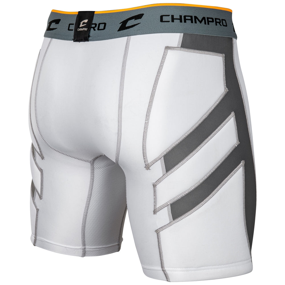 Windup Sliding Short with Cup - White - Youth - Medium