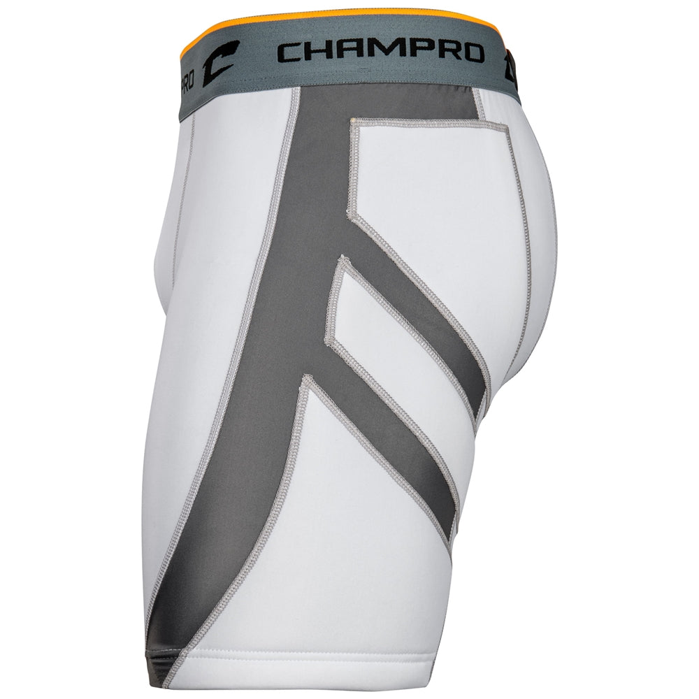 Windup Sliding Short with Cup - White - Youth - Medium