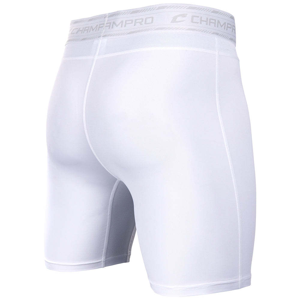 Take-Out Compression Short w/ Cup - White - Youth - Extra-Small