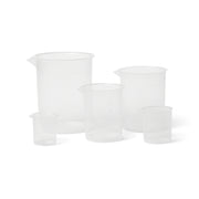 United Scientific® Plastic Beaker Set Of 5, PP