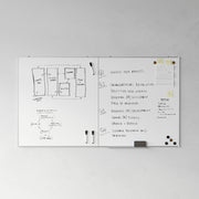 HERCULES Commercial 72" x 40" Whiteboard, Aluminum Magnetic Dry Erase Board with Wall Mount, Marker Tray, Eraser, 3 Markers, 6 Magnets