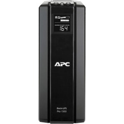 APC Back-UPS Pro, 1500VA/865W, Tower, 120V, 10x NEMA 5-15R Outlets, AVR, LCD, User Replaceable Battery