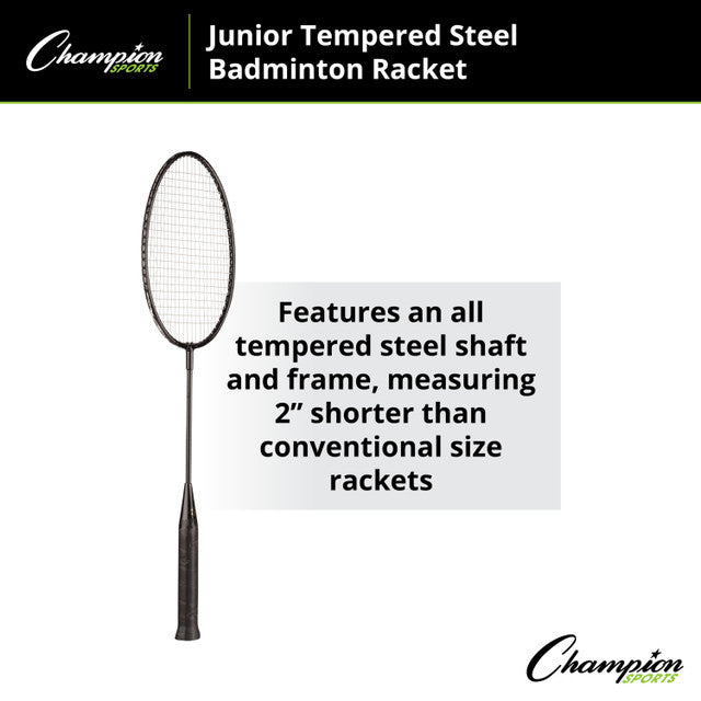 Junior Tempered Steel Badminton Racket