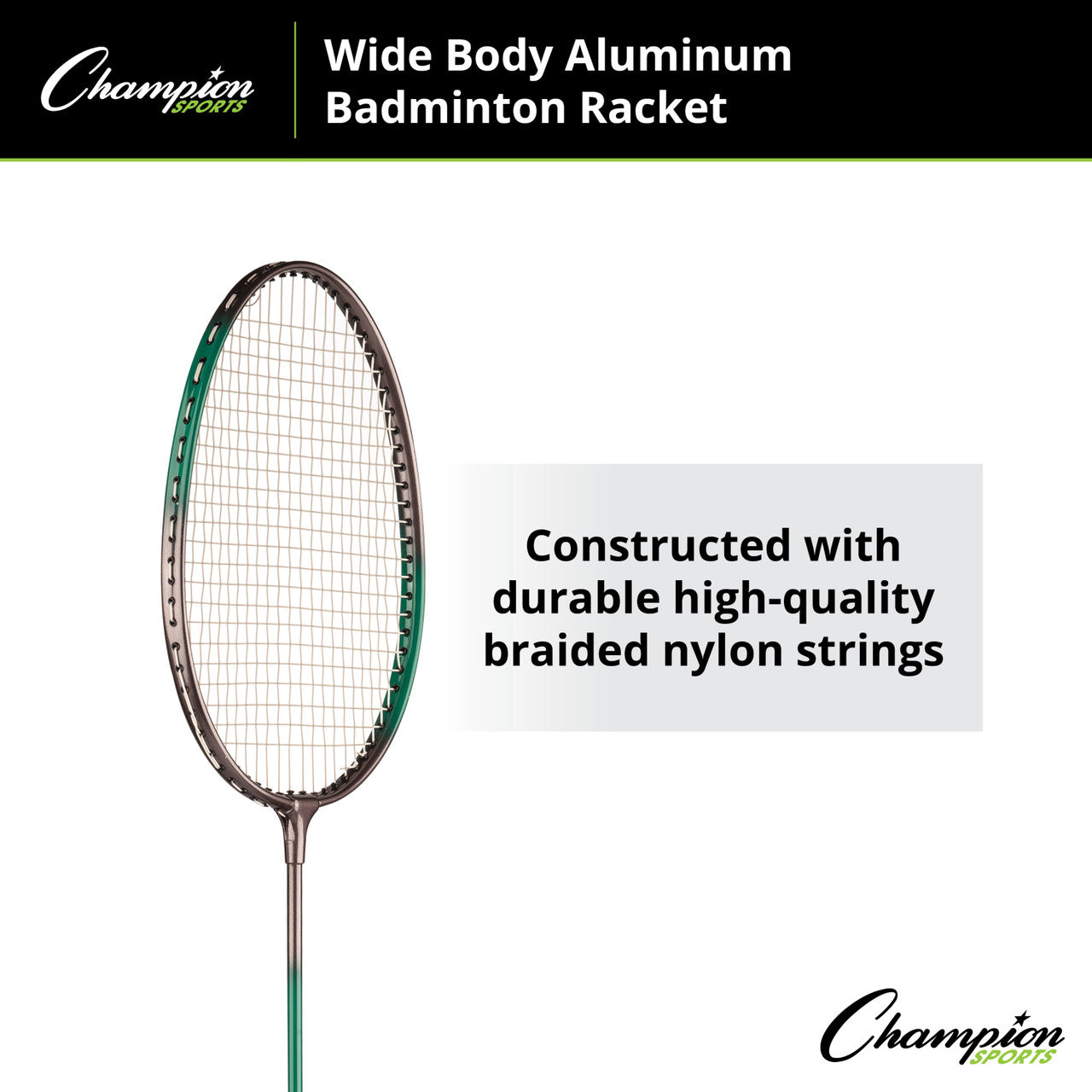 Wide Body Aluminum Badminton Racket