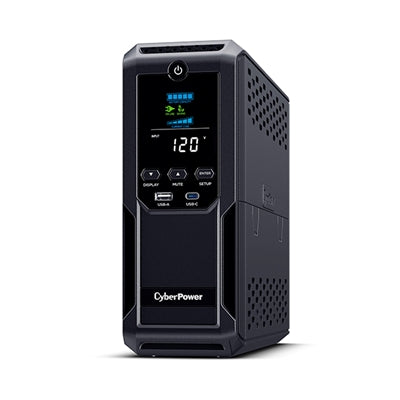 CyberPower - Intelligent LCD BRG1500AVRLD2 1500VA Mini-tower UPS - Black
