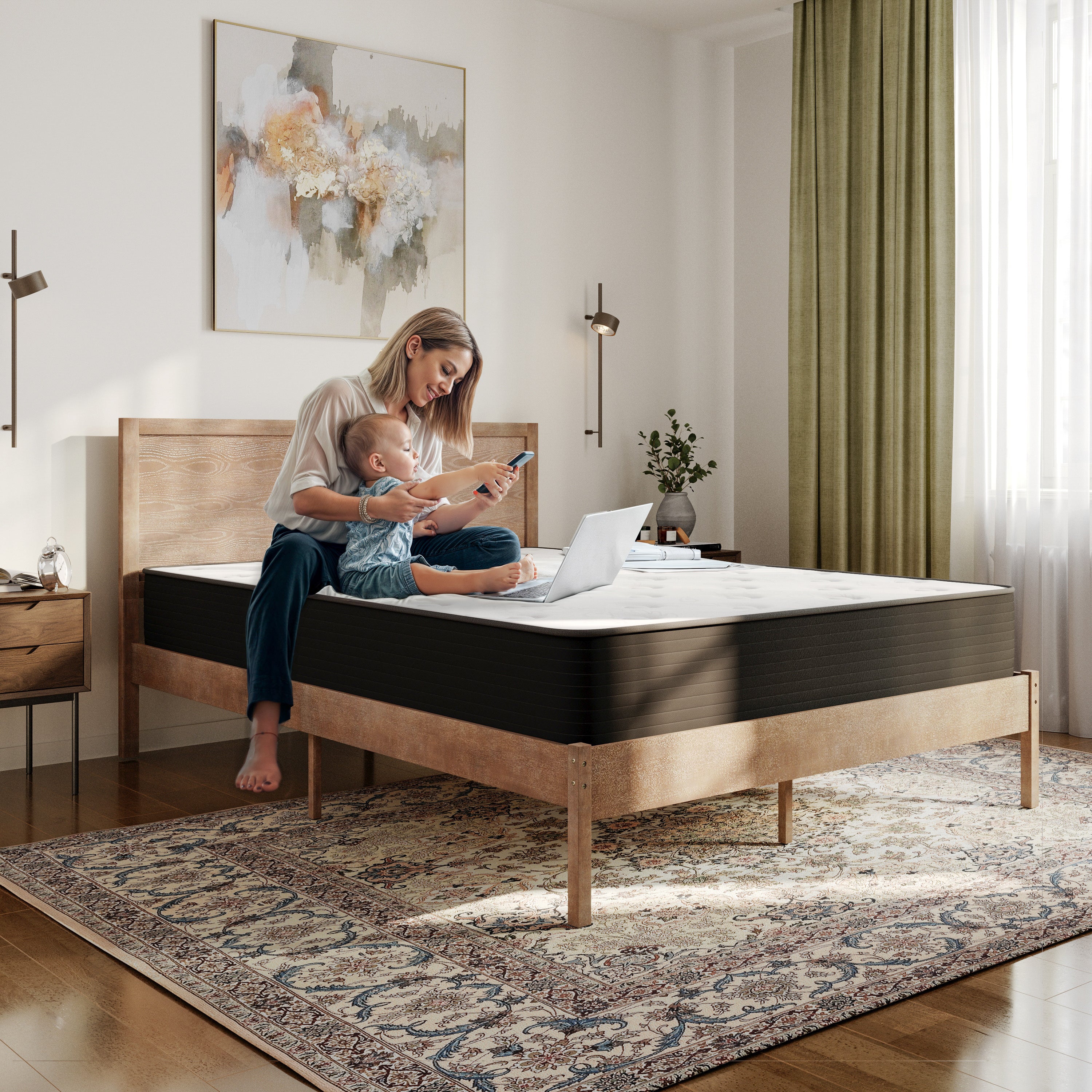 Dream Cooling Gel 10 Inch CertiPUR-US Certified Foam and Pocket Spring Hybrid Mattress, Full Mattress in a Box