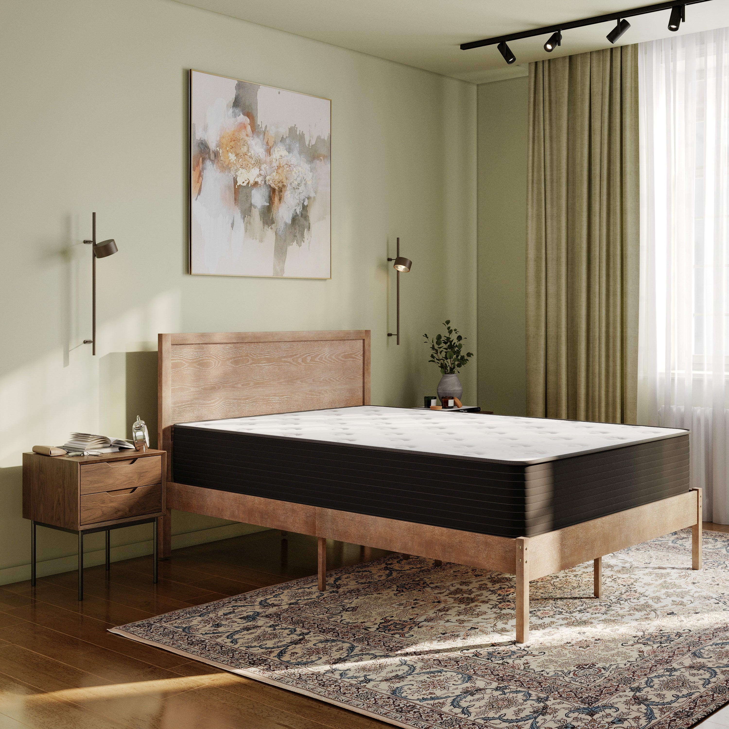 Dream Cooling Gel 12 Inch CertiPUR-US Certified Foam and Pocket Spring Hybrid Mattress, Full Mattress in a Box