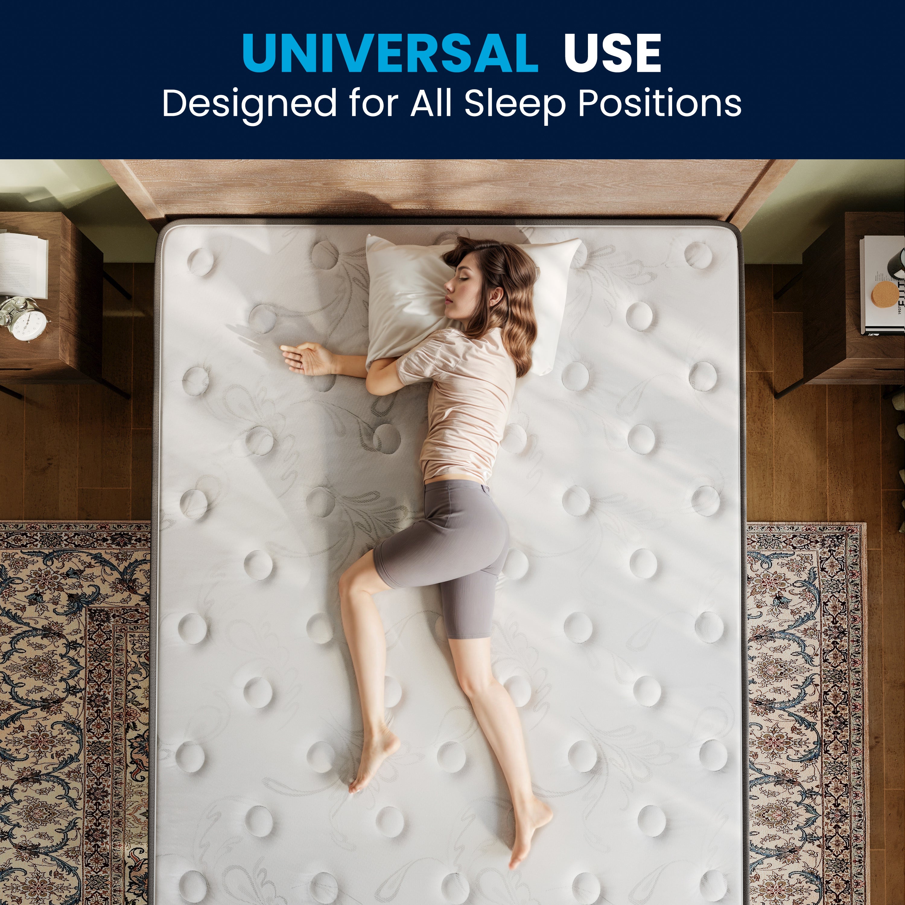 Dream Cooling Gel 12 Inch CertiPUR-US Certified Foam and Pocket Spring Hybrid Mattress, Queen Mattress in a Box