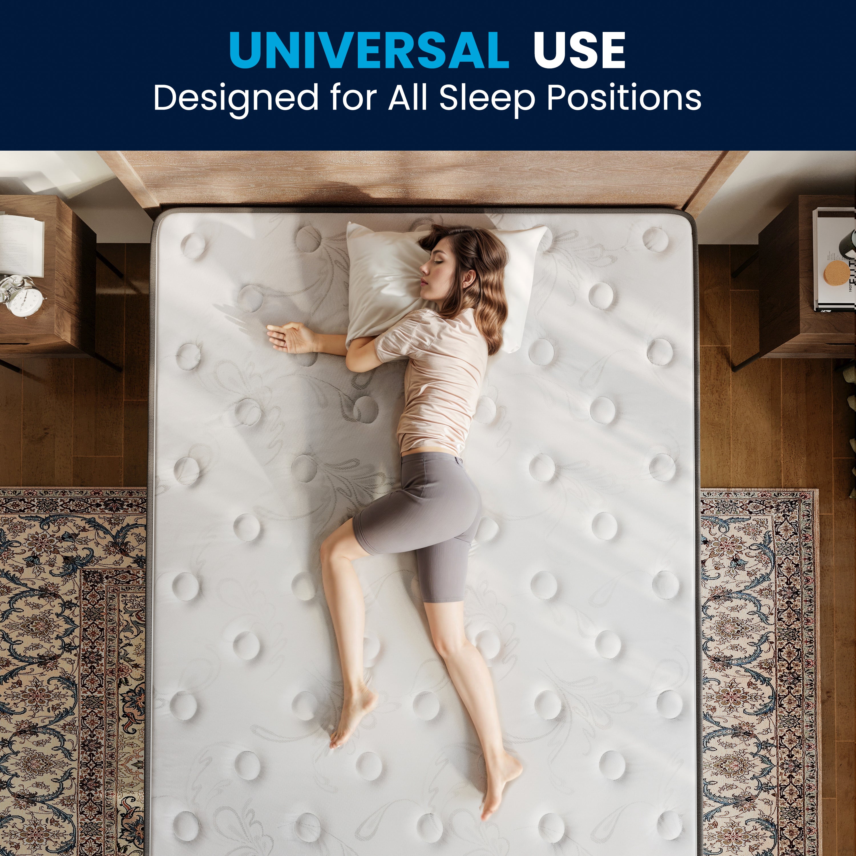 Dream Cooling Gel 10 Inch CertiPUR-US Certified Foam and Pocket Spring Hybrid Mattress, Twin Mattress in a Box