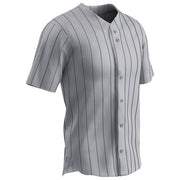 Pro-Style Warp Knit Jersey - Grey Black Pin - Adult - XXLarge