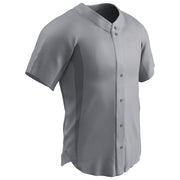 RELIEVER Full Button Baseball Jersey - Grey - Adult - XXLarge