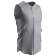 RELIEVER Sleeveless Baseball Jersey - Grey - Adult - Large