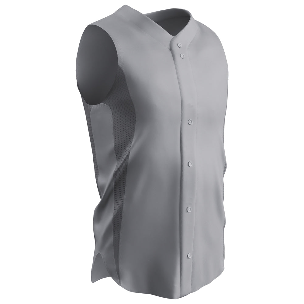 RELIEVER Sleeveless Baseball Jersey - Grey - Adult - Extra-Large