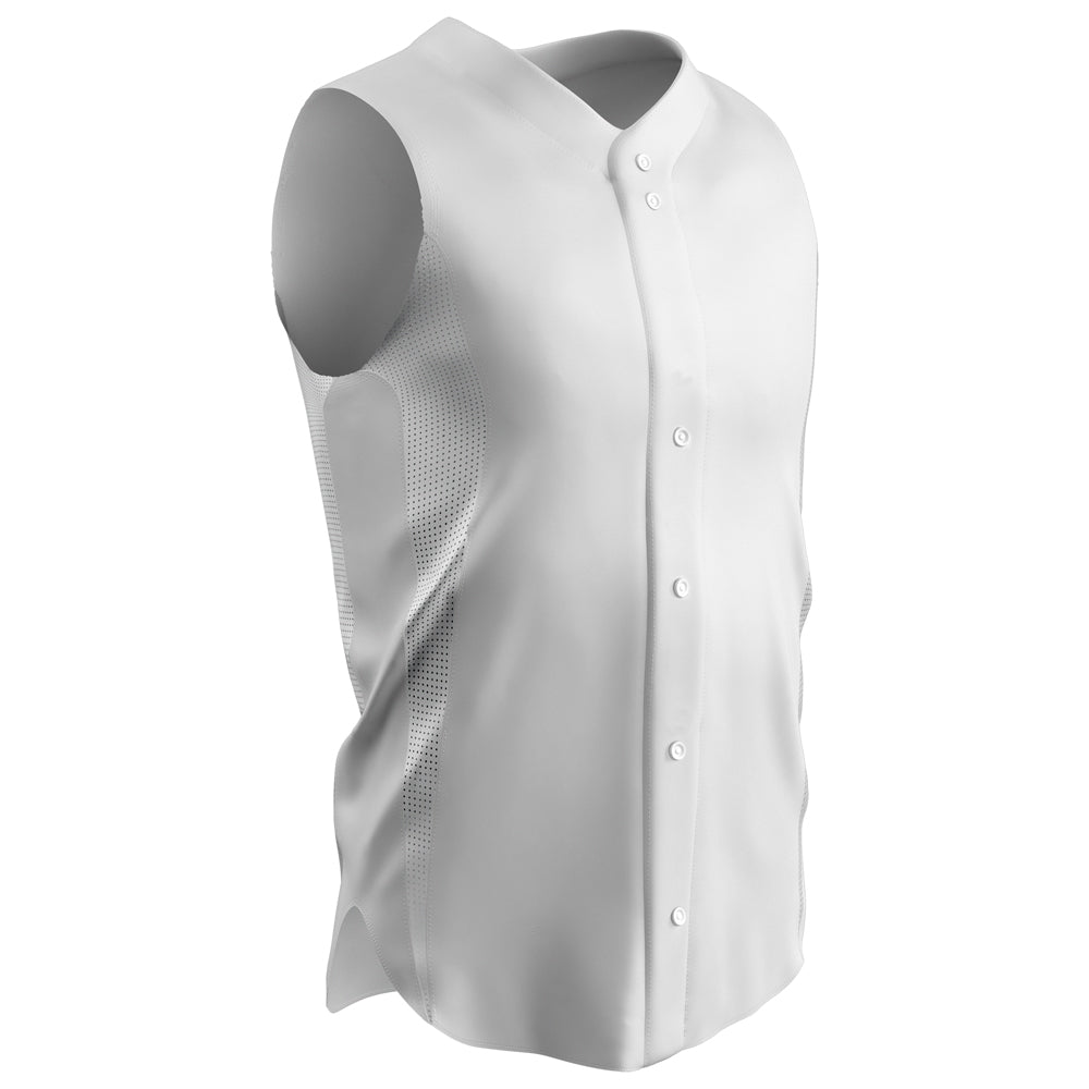 RELIEVER Sleeveless Baseball Jersey - White - Adult - 3XL