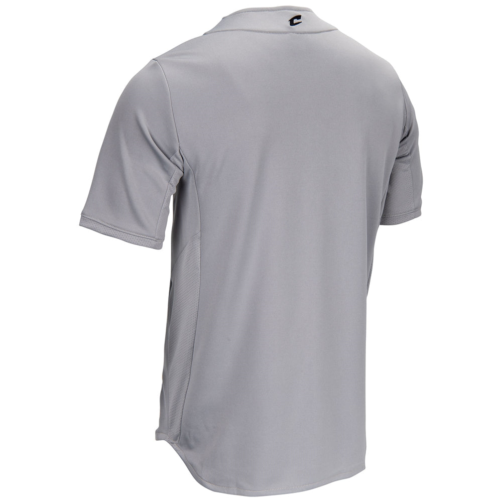 Pinnacle Pro Full-Button Jersey - Grey - Adult - Small