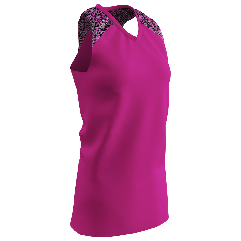 Women's At Bat Softball Jersey - Fuchsia - Womens - Extra-Large