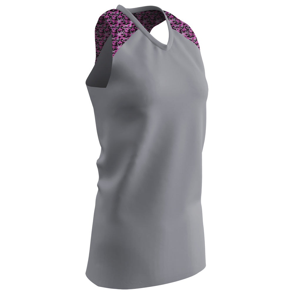 Women's At Bat Softball Jersey - Grey - Womens - Small