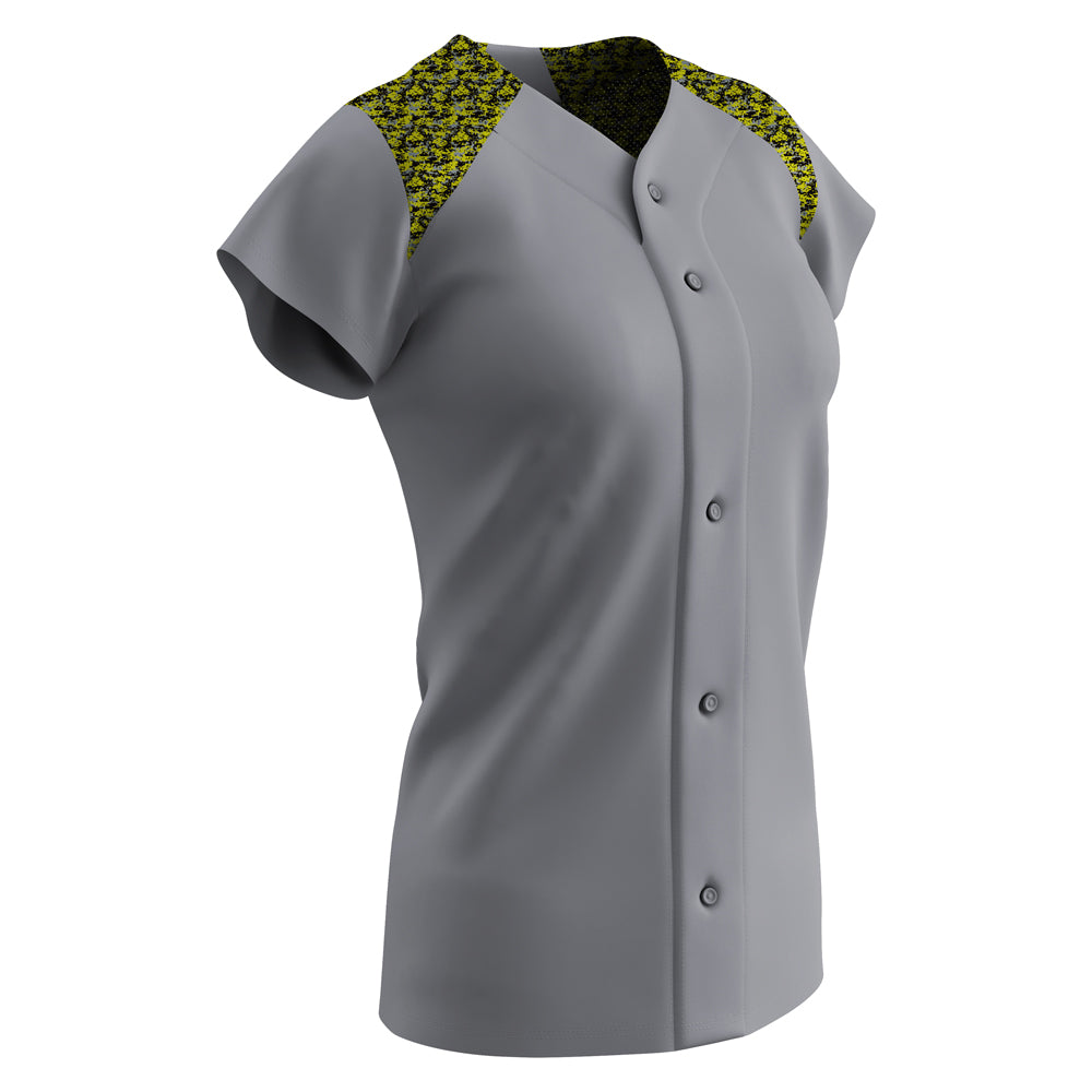 Women's Circuit Softball Jersey - Grey - Womens - Large
