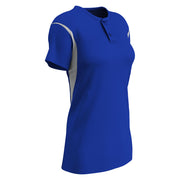Legacy 2-Button Softball Jersey - Royal White - Womens - Small