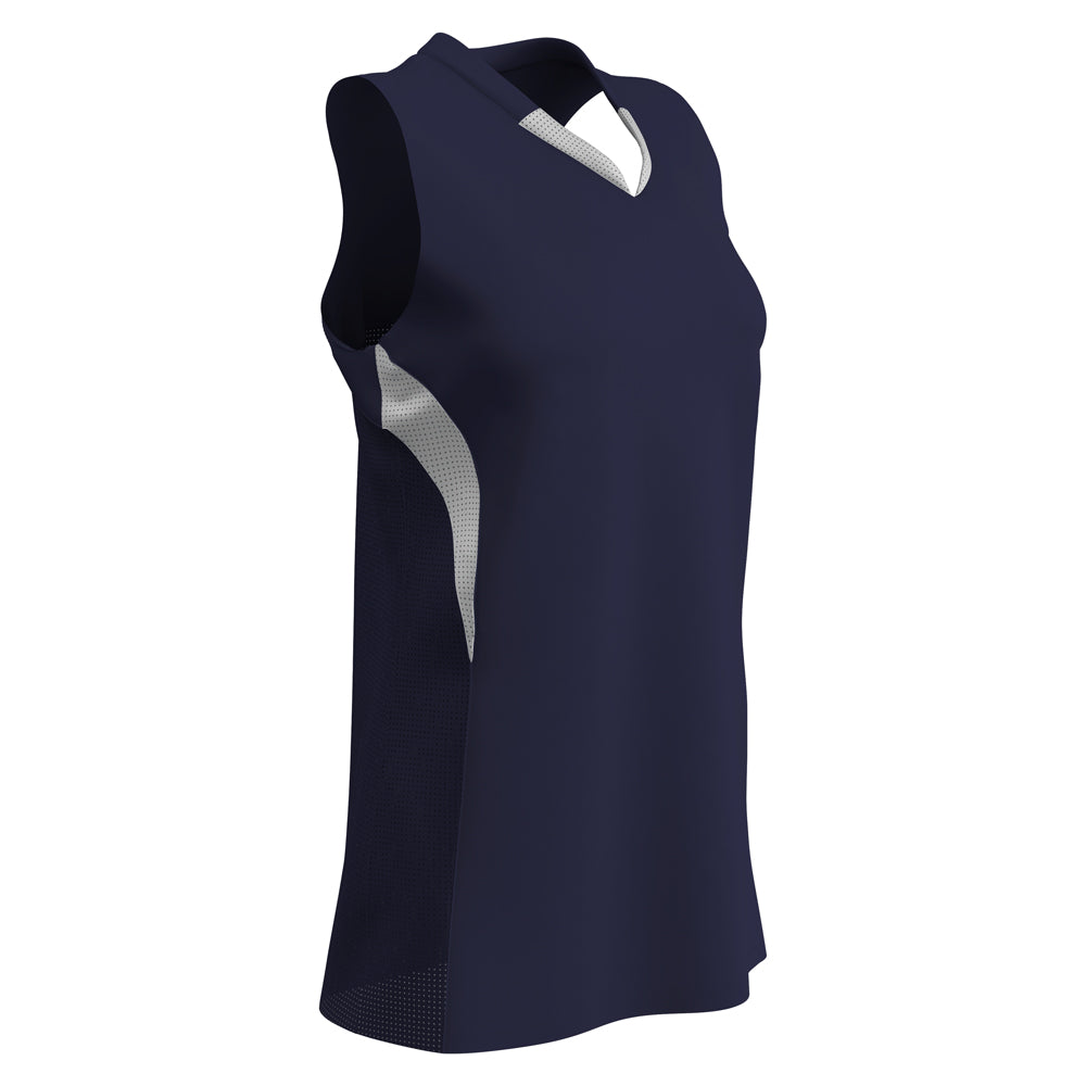 Decoy Racerback Softball Jersey - Navy White - Girls - Medium