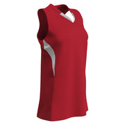 Decoy Racerback Softball Jersey - Scarlet White - Womens - XXLarge