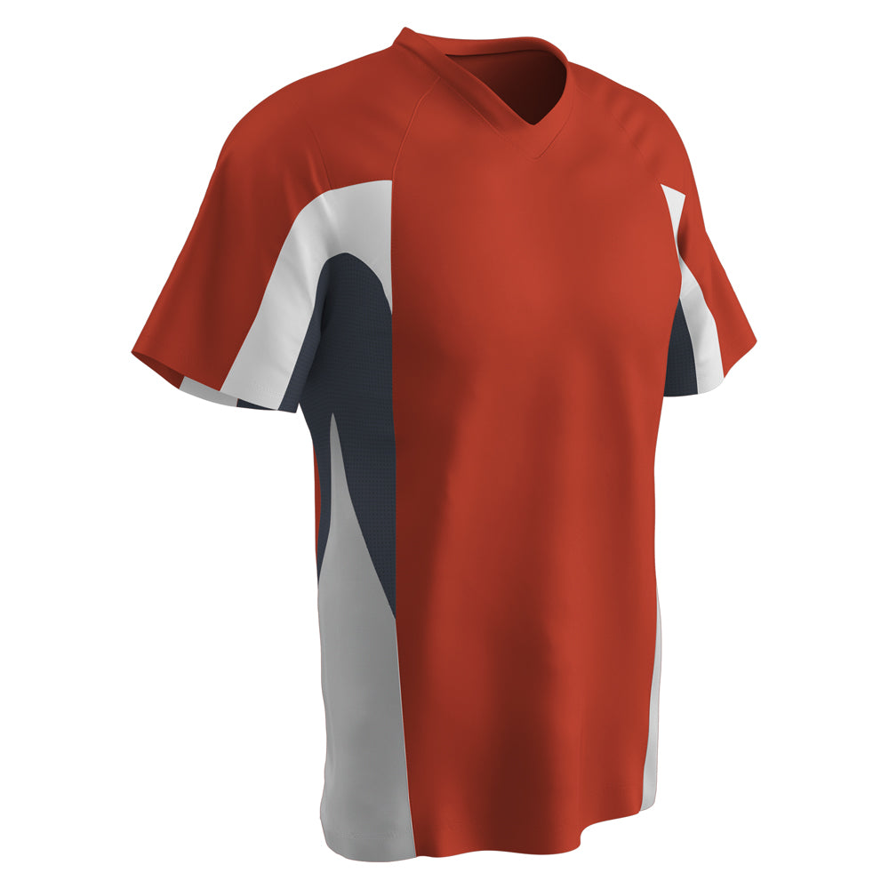 Relief V-Neck Jersey - Orange Graphite White - Adult - Extra-Large