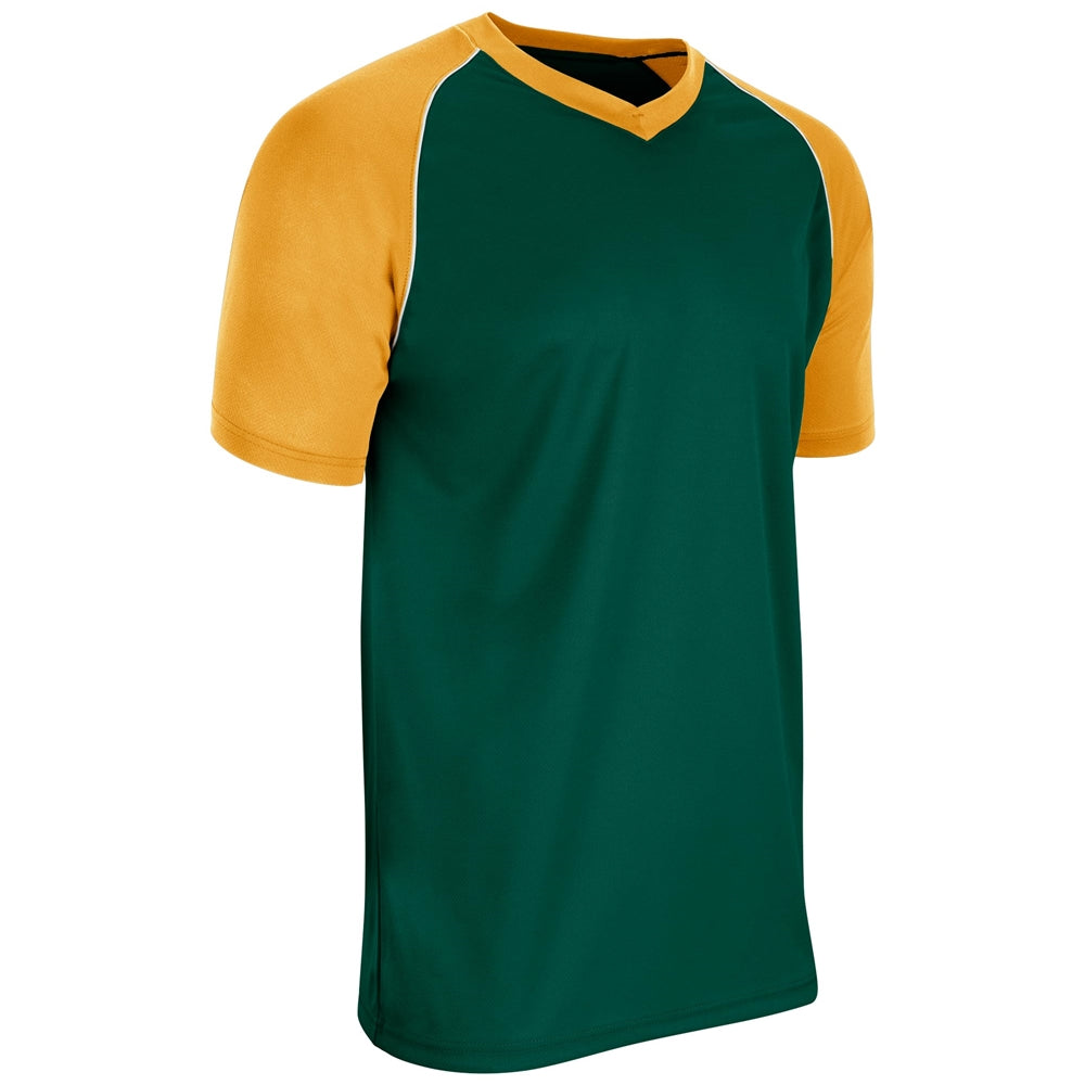 BUNT Raglan Jersey - Forest Green Gold White - Adult - XXLarge