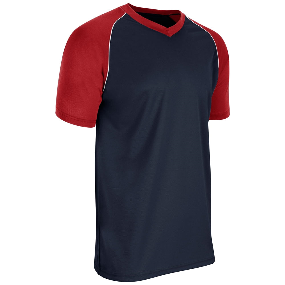 BUNT Raglan Jersey - Navy Scarlet White - Youth - Extra-Small