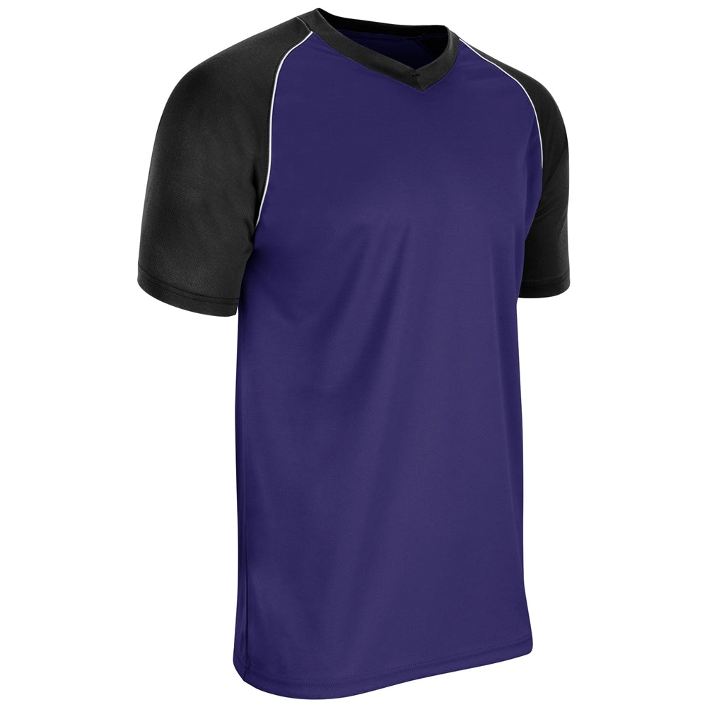BUNT Raglan Jersey - Purple Black White - Adult - Medium
