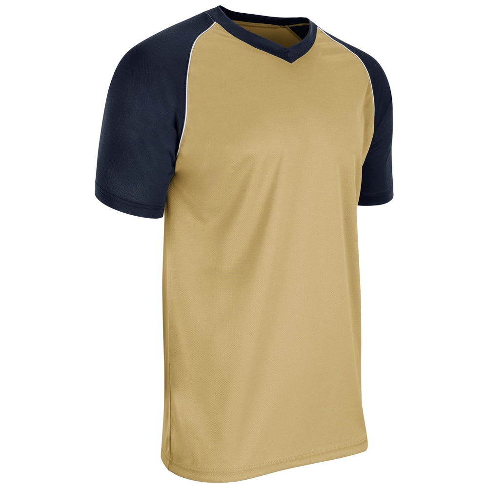 BUNT Raglan Jersey - Vegas Gold Navy White - Adult - Extra-Large