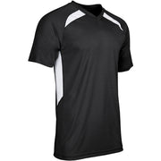 Check Baseball Jersey - Black White - Youth - Extra-Large