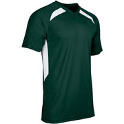 Check Baseball Jersey - Forest Green White - Youth - Extra-Large
