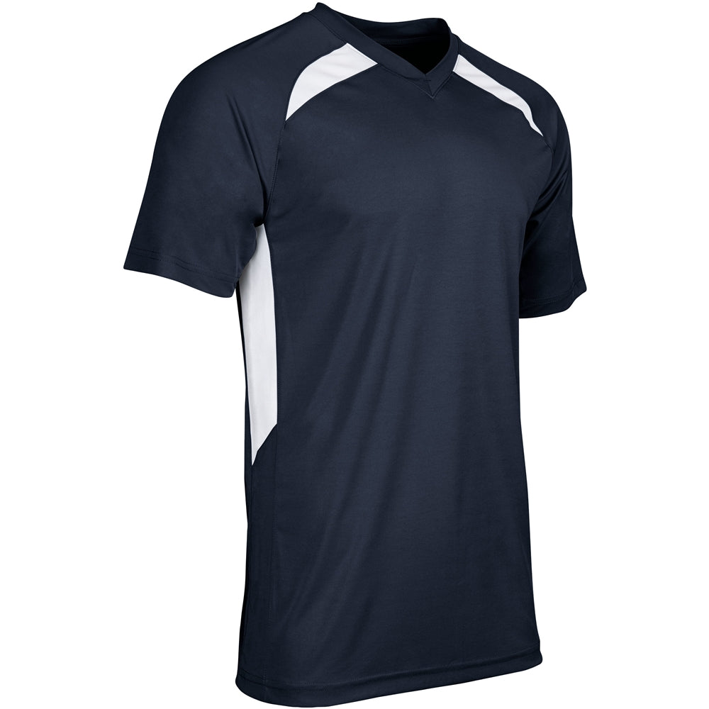 Check Baseball Jersey - Navy White - Adult - Small