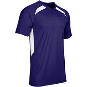 Check Baseball Jersey - Purple White - Youth - Extra-Large