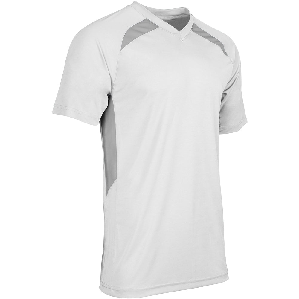 Check Baseball Jersey - White Silver - Youth - Extra-Small