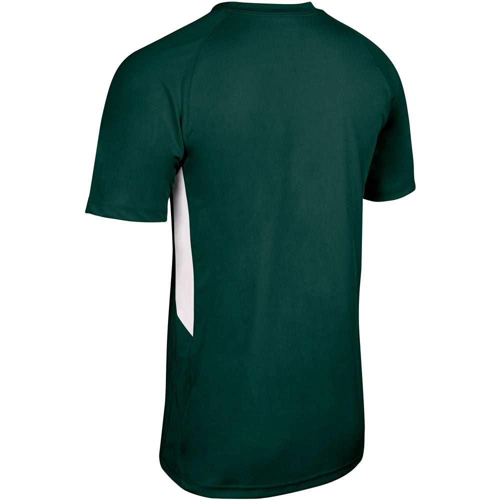 Check Baseball Jersey - Forest Green White - Youth - Extra-Large
