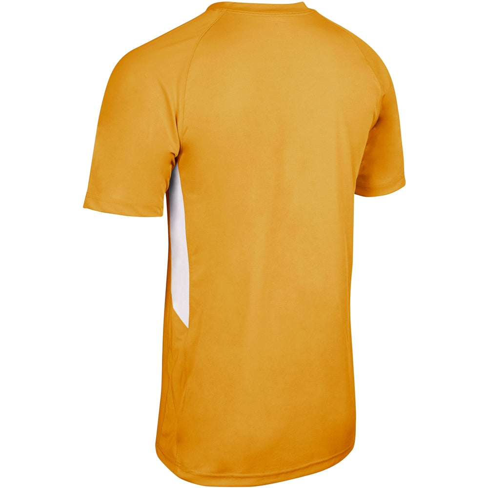Check Baseball Jersey - Gold White - Youth - Extra-Large