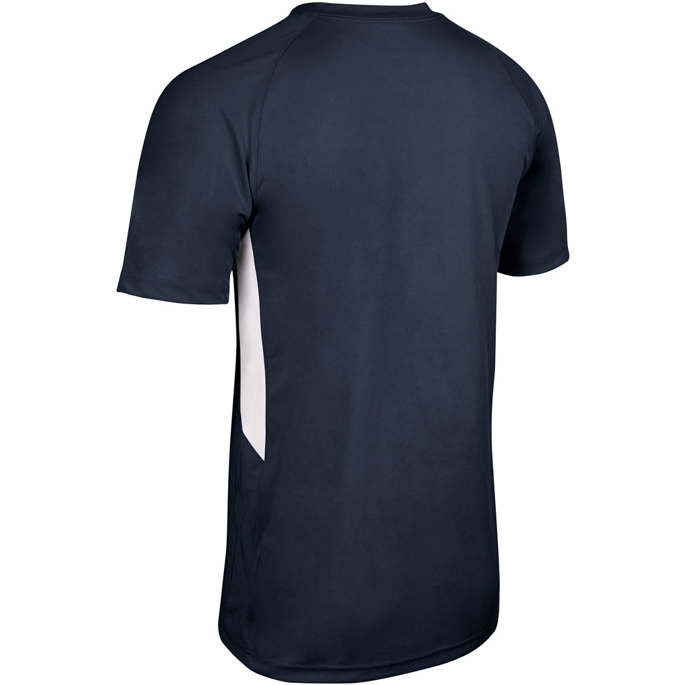 Check Baseball Jersey - Navy White - Youth - Extra-Large