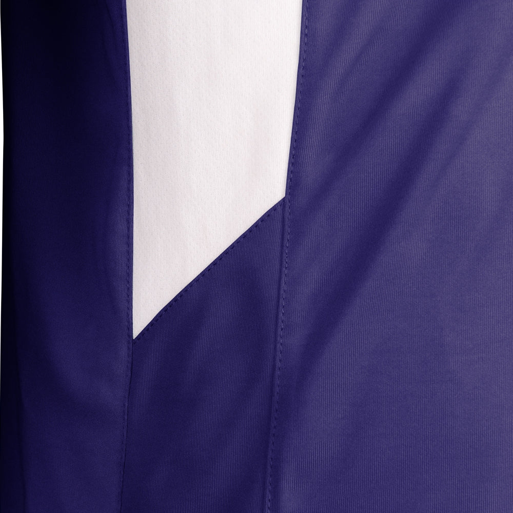 Check Baseball Jersey - Purple White - Youth - Extra-Large