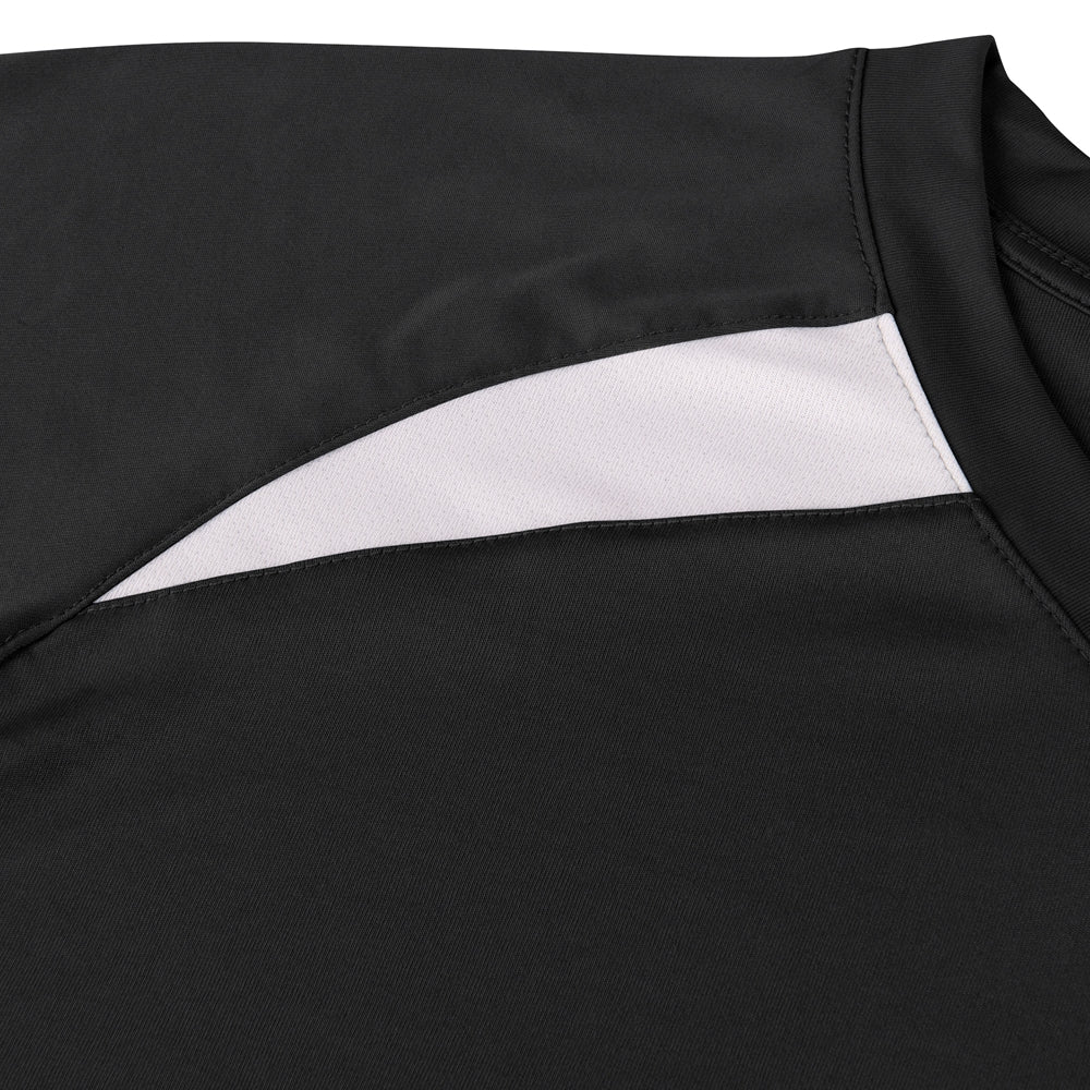 Check Baseball Jersey - Black White - Youth - Extra-Large