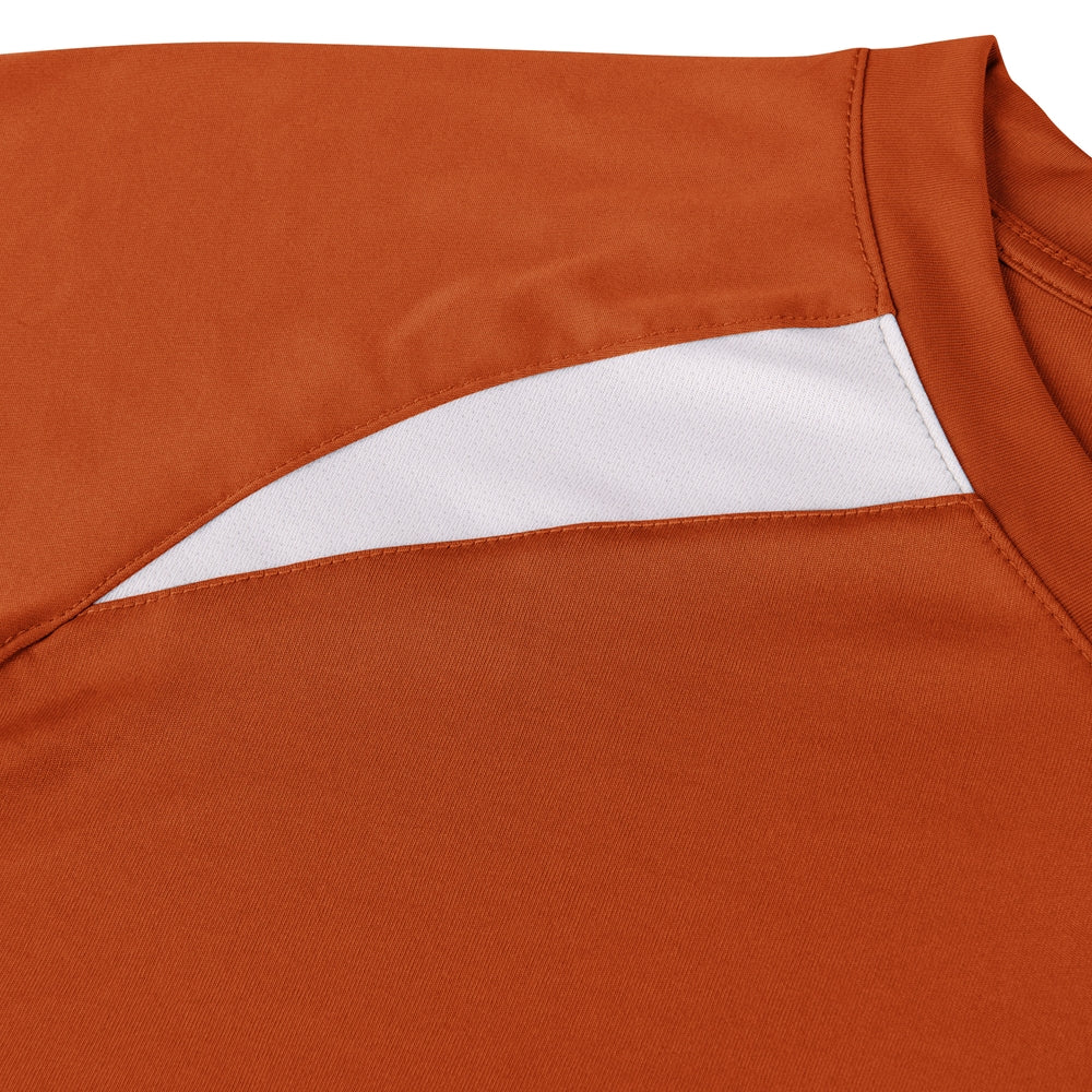 Check Baseball Jersey - Orange White - Youth - Extra-Large