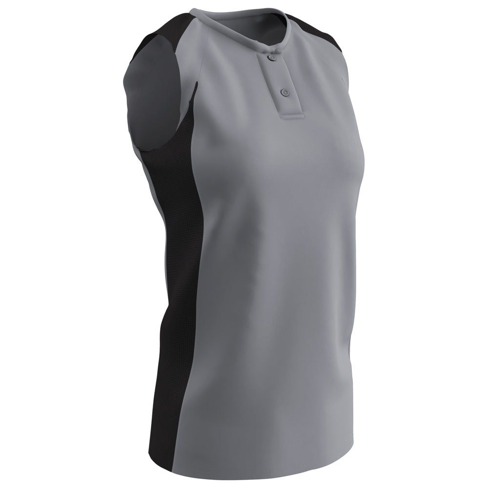 Diamond Active Ladies Jersey - Grey Black - Womens - XXLarge
