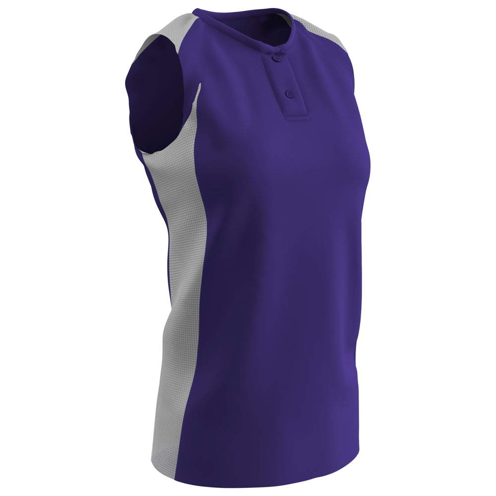 Diamond Active Ladies Jersey - Purple White - Womens - XXLarge