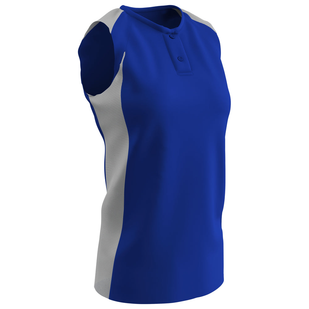 Diamond Active Ladies Jersey - Royal White - Youth - Small