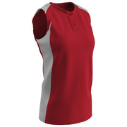 Diamond Active Ladies Jersey - Scarlet White - Womens - XXLarge