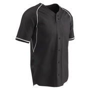 CYCLE DRI-GEAR 2 Button Faux Jersey - Black White - Youth - Small