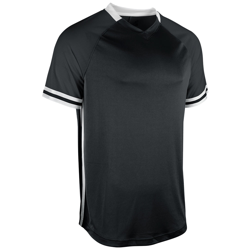 Show V-Neck Jersey - Black Black White - Youth - Medium