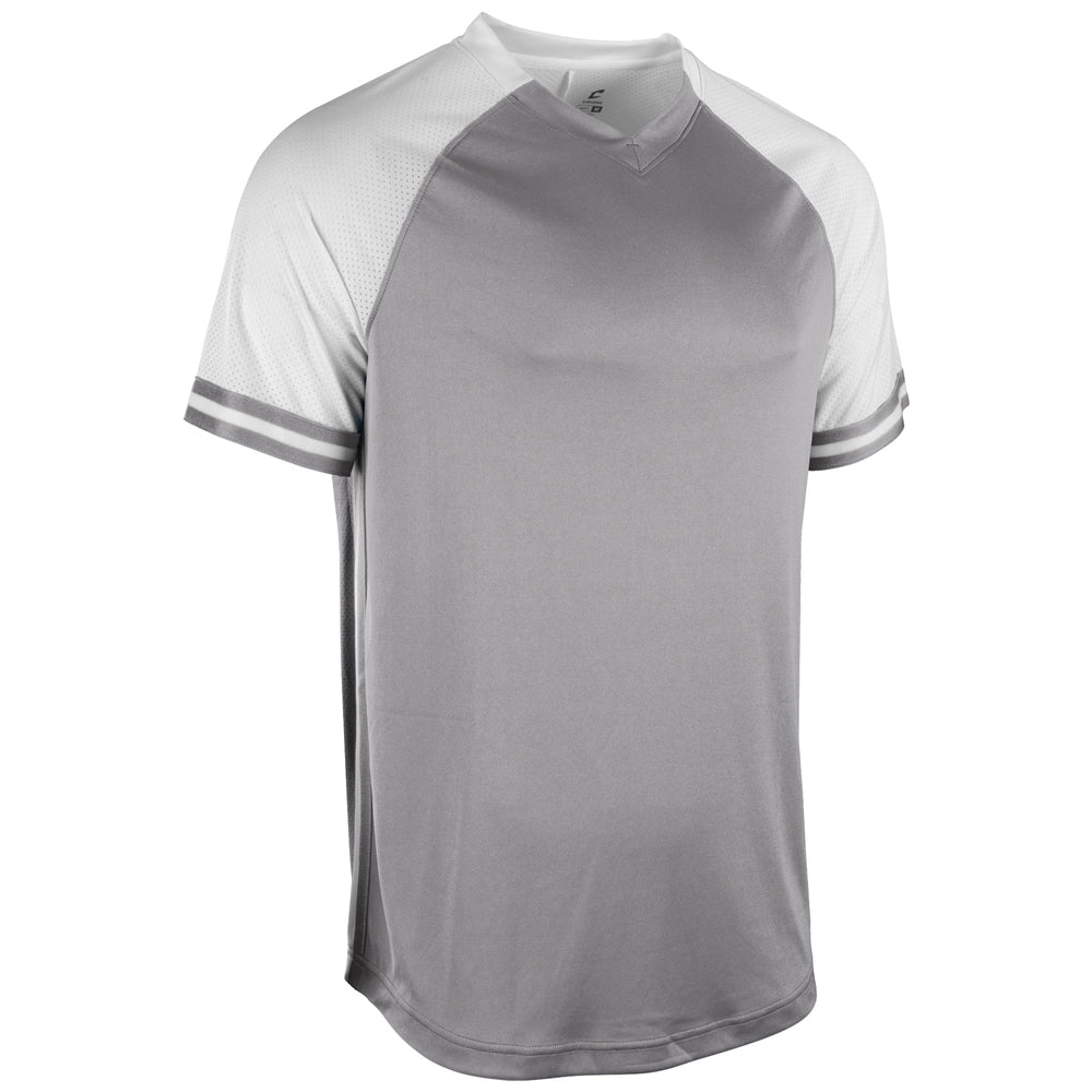Show V-Neck Jersey - Grey White White - Youth - Large